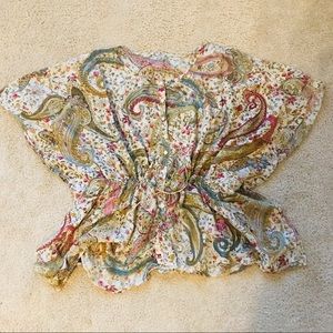 Size M Lucky Brand Boho top!!